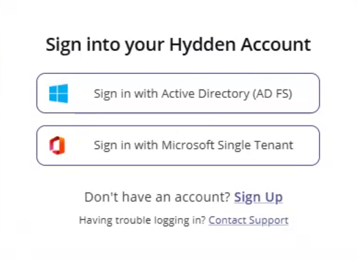 Sign-in prompt example