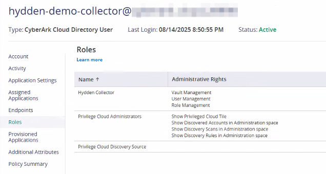 Minimum permissions required