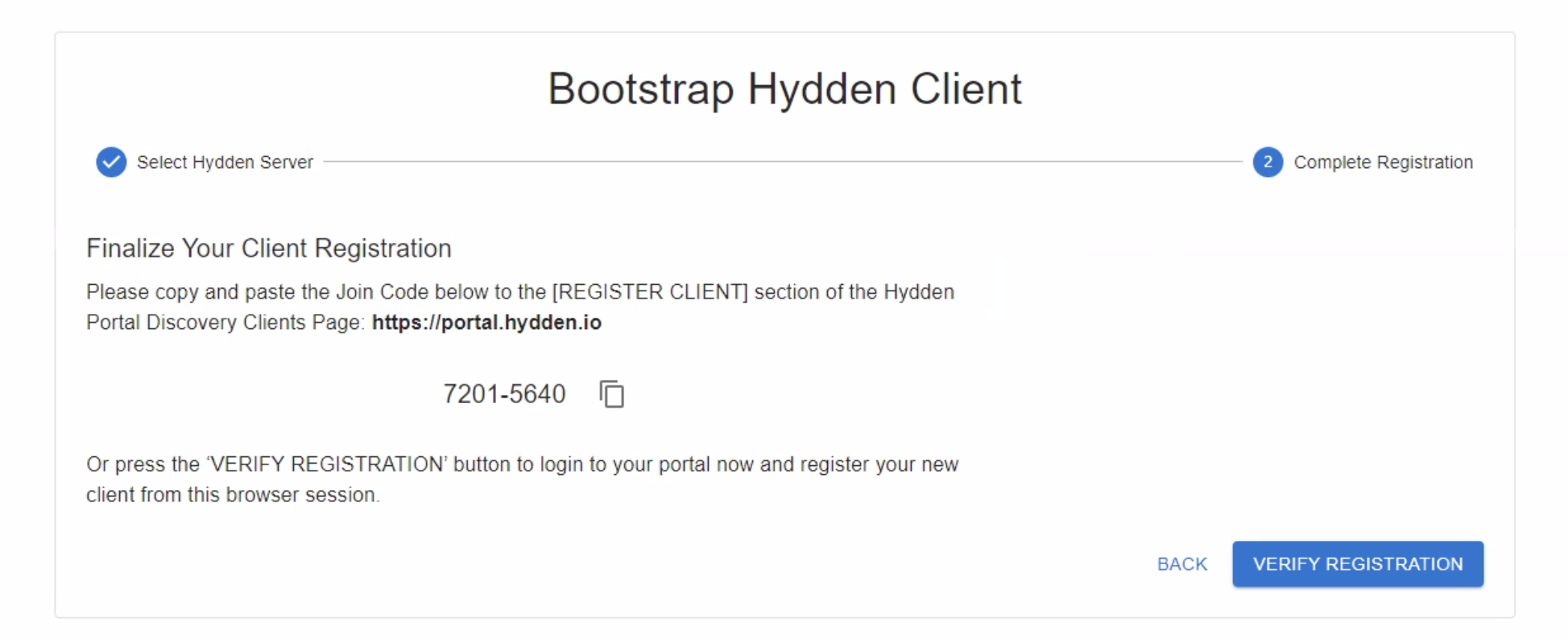 Verwendung der Schaltfläche 'Registrierung überprüfen' im Registrierungsdialog